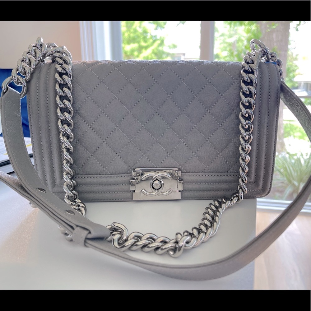 BRAND NEW CHANEL BOY BAG MEDIUM